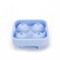 Silicone 4-hole ball ice cube tray